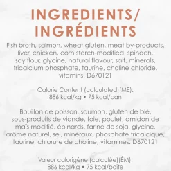 Wet food wild salmon florentine