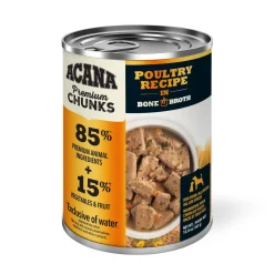Wet Poultry Recipe in Bone Broth for Dogs, 363 g