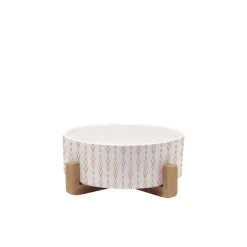 White Elevated Bowl