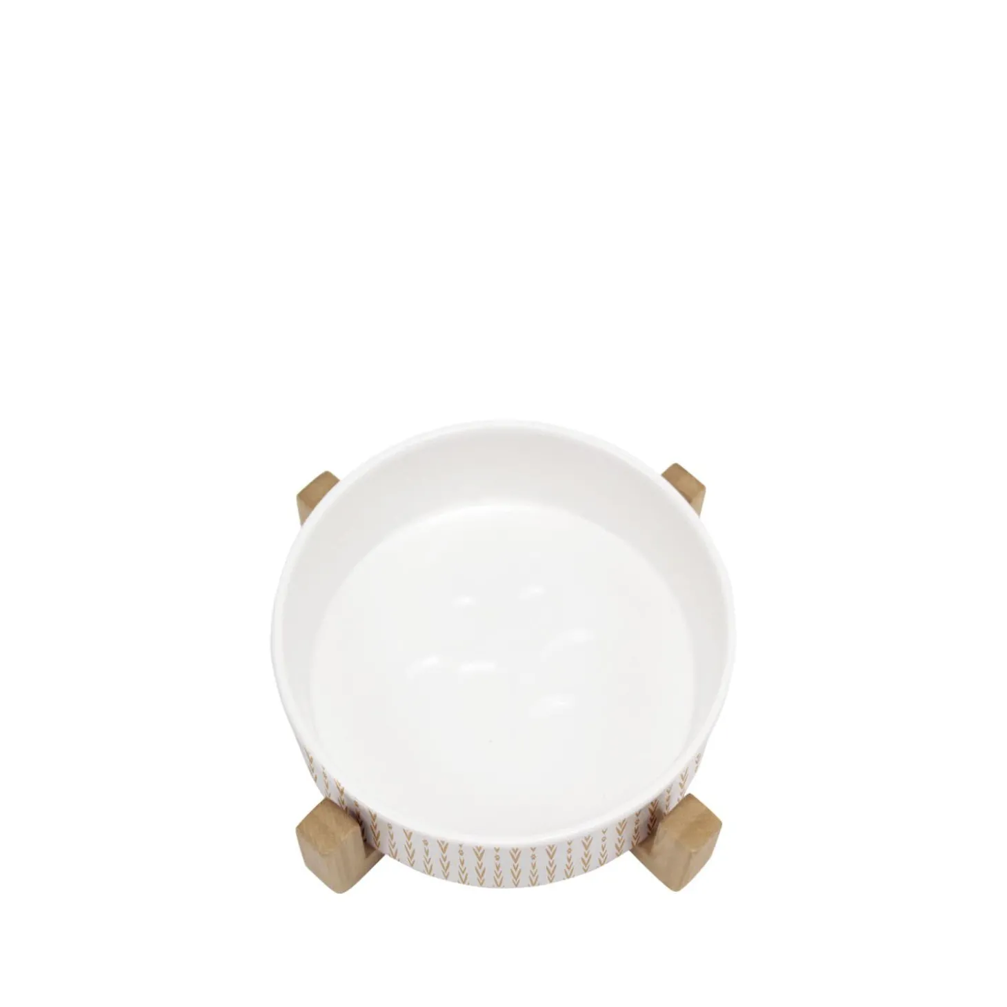White Elevated Bowl