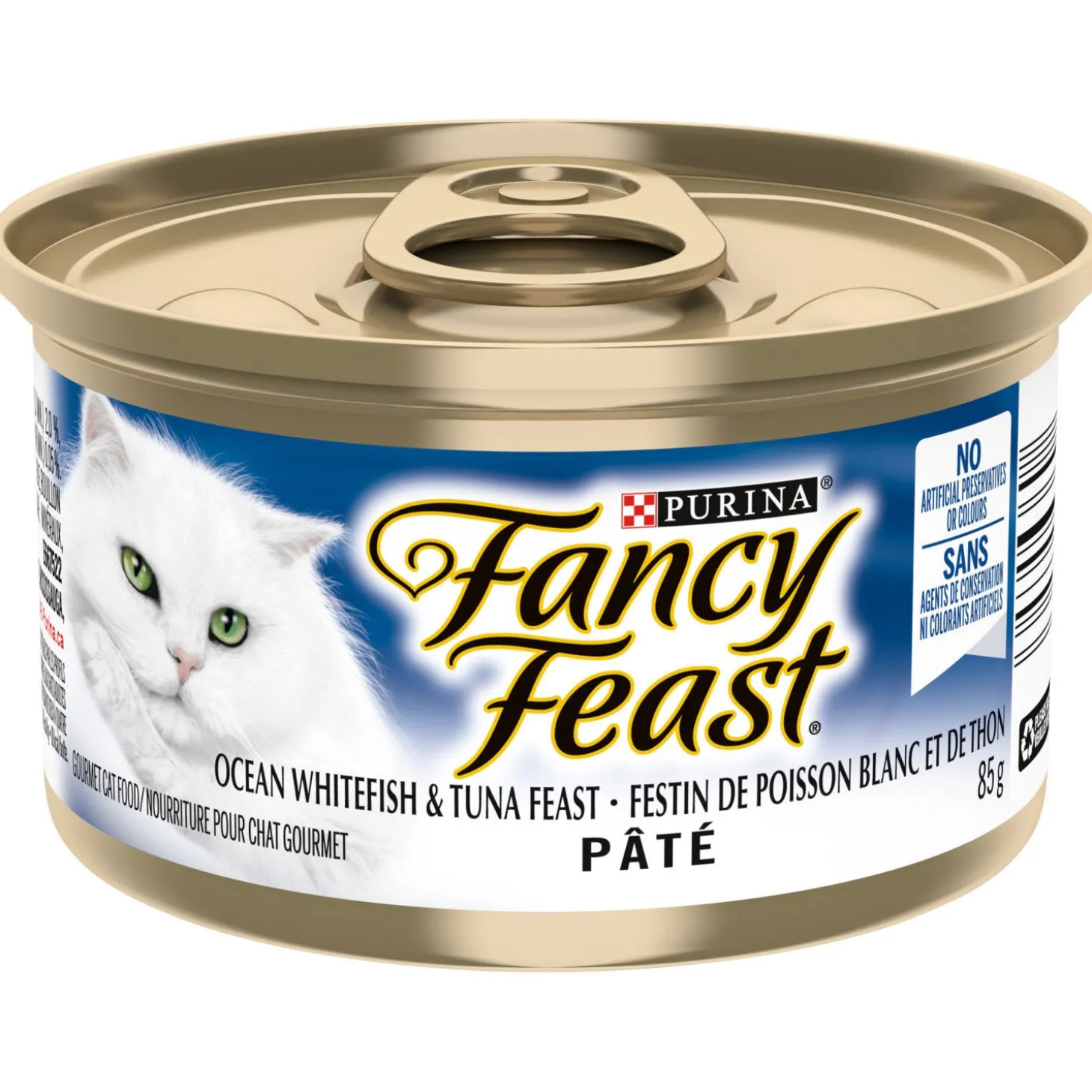 White fish and tuna wet food for adult cats