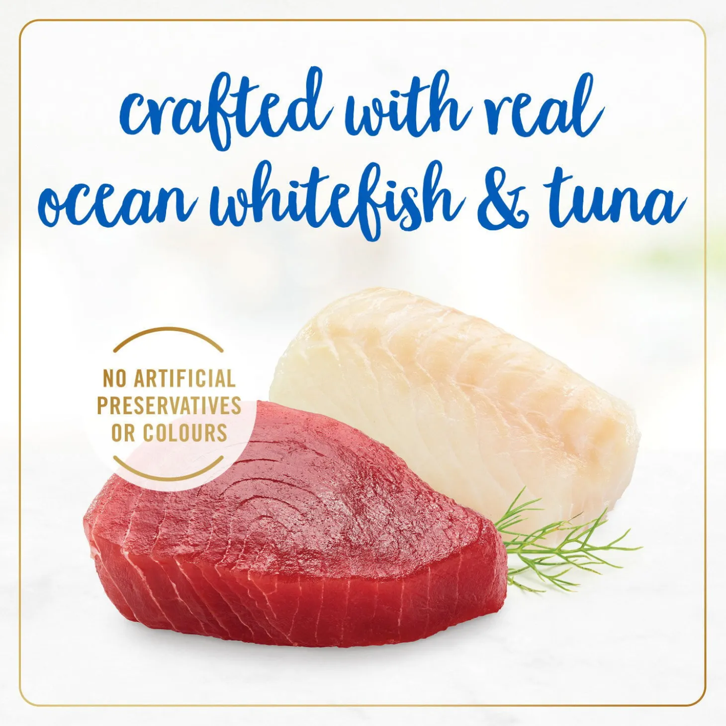 White fish and tuna wet food for adult cats