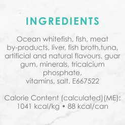 White fish and tuna wet food for adult cats