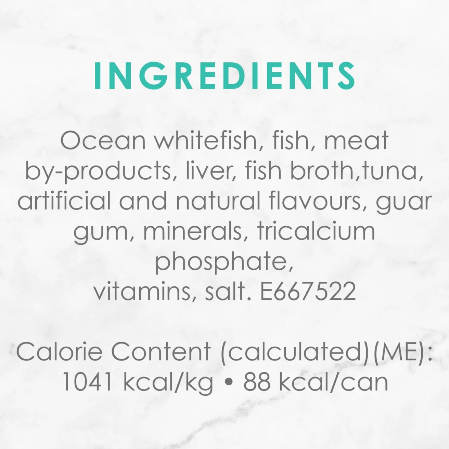 White fish and tuna wet food for adult cats