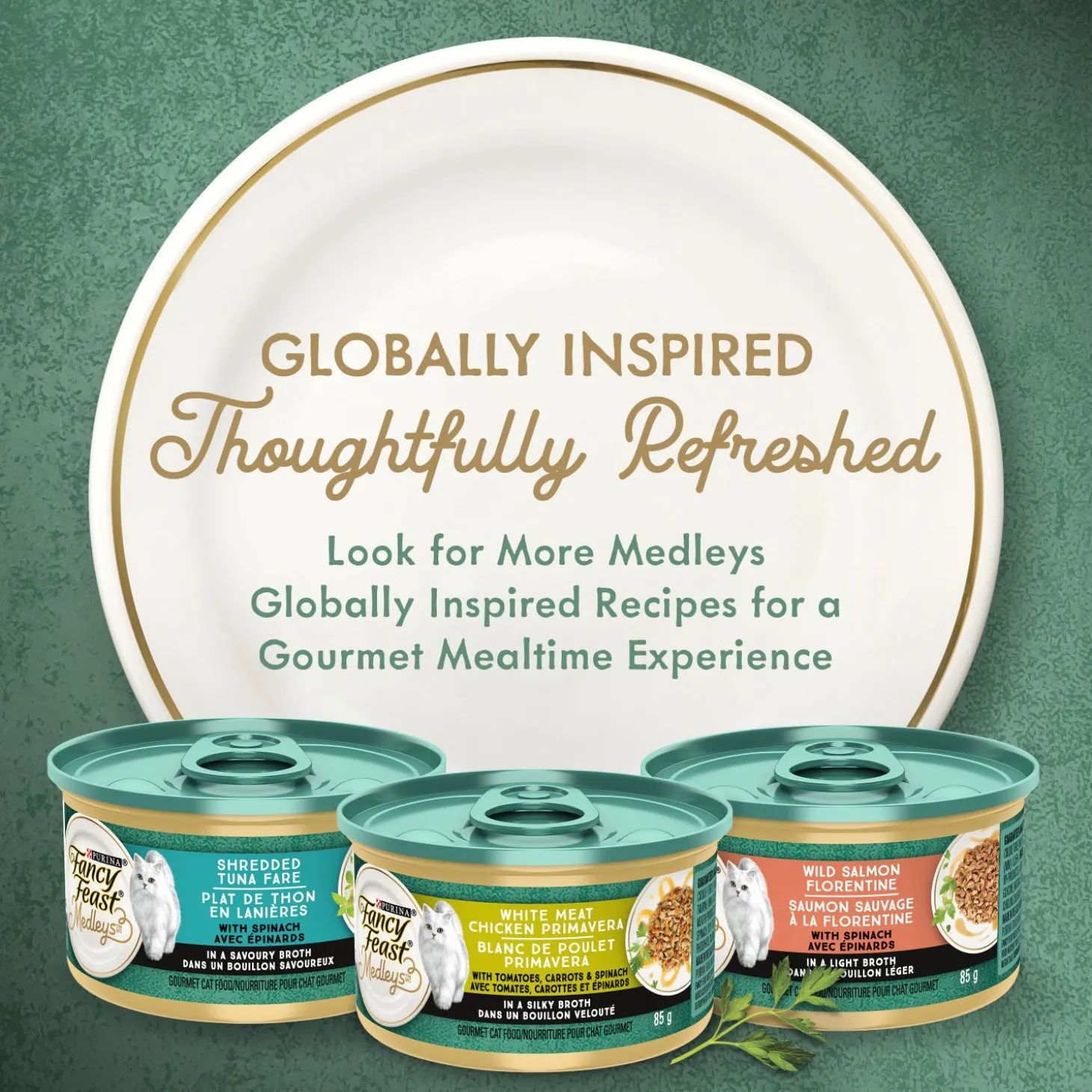 White meat chicken florentine pâté