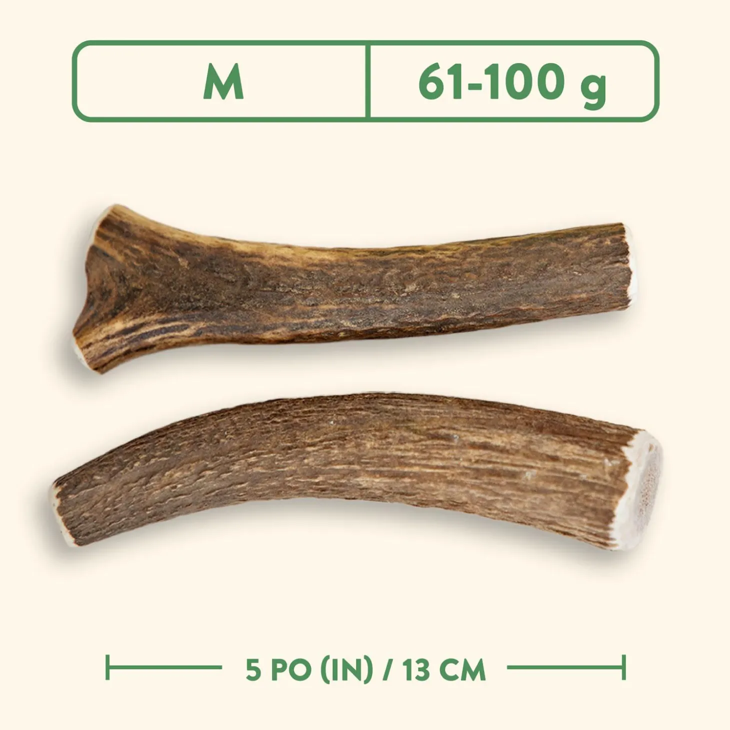 Whole Antler Dog Chew, Nature