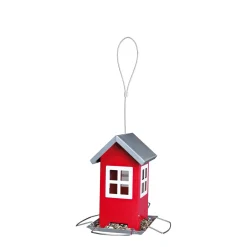 Wild bird feeder, red