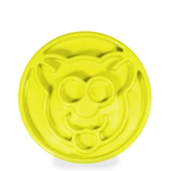 Yellow slow feeder for cat